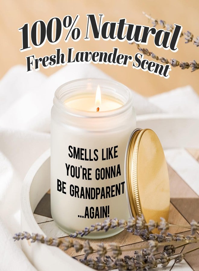 PARDIEUR Pregnancy Announcement Gifts for Grandparents, Funny Baby Reveal Gift, Grandparents Again Gifts, Pregnancy Reveal Idea, Promoted to Grandma & Grandpa Gifts, Grandparents To Be, Lavender Scented Candle - Image 5